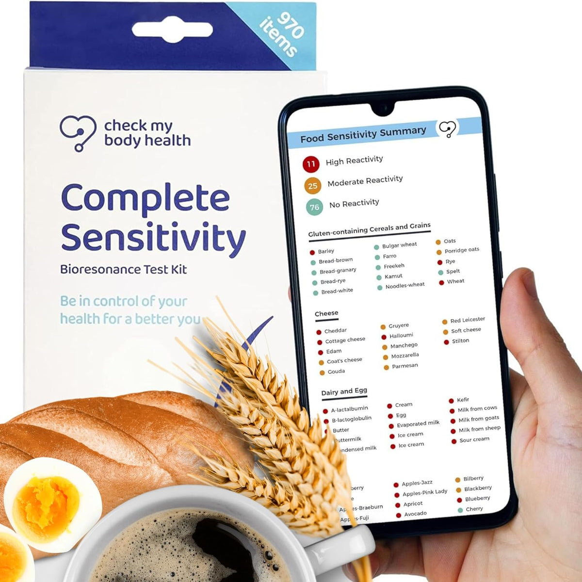 Food Sensitivity Test - 970 Intolerances - Size: One Kit