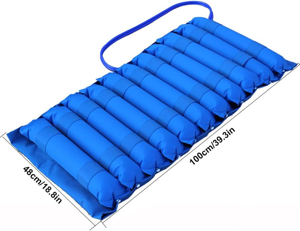 Alternating Pressure Pad, Wheelchair Seat Cushion with Pump, Alternating Air Pressure Mattress, Inflatable Comfort Cushion for Pressure Ulcer and Pressure Sore Treatment, Pressure Reli(Color:11 Roots)