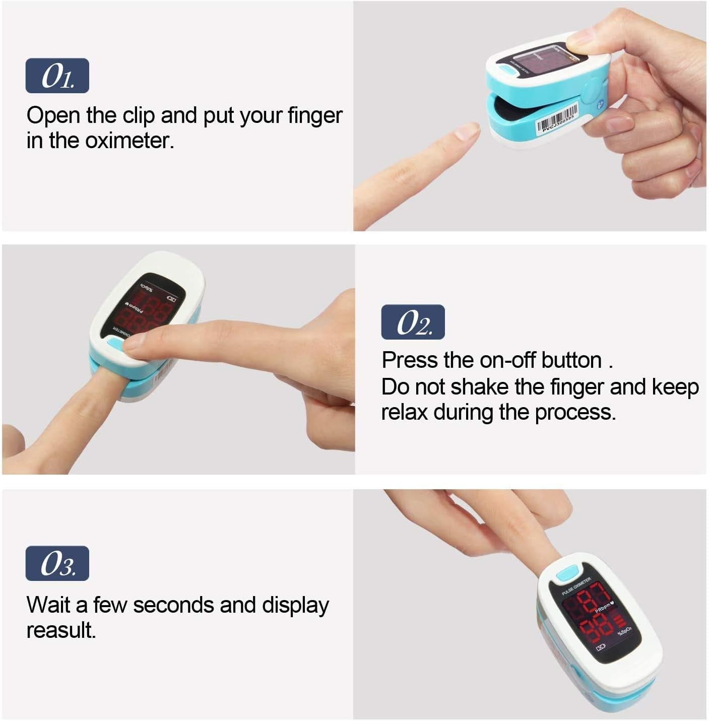 10.  Pulse Oximeter - Spo2, PR, LED Display