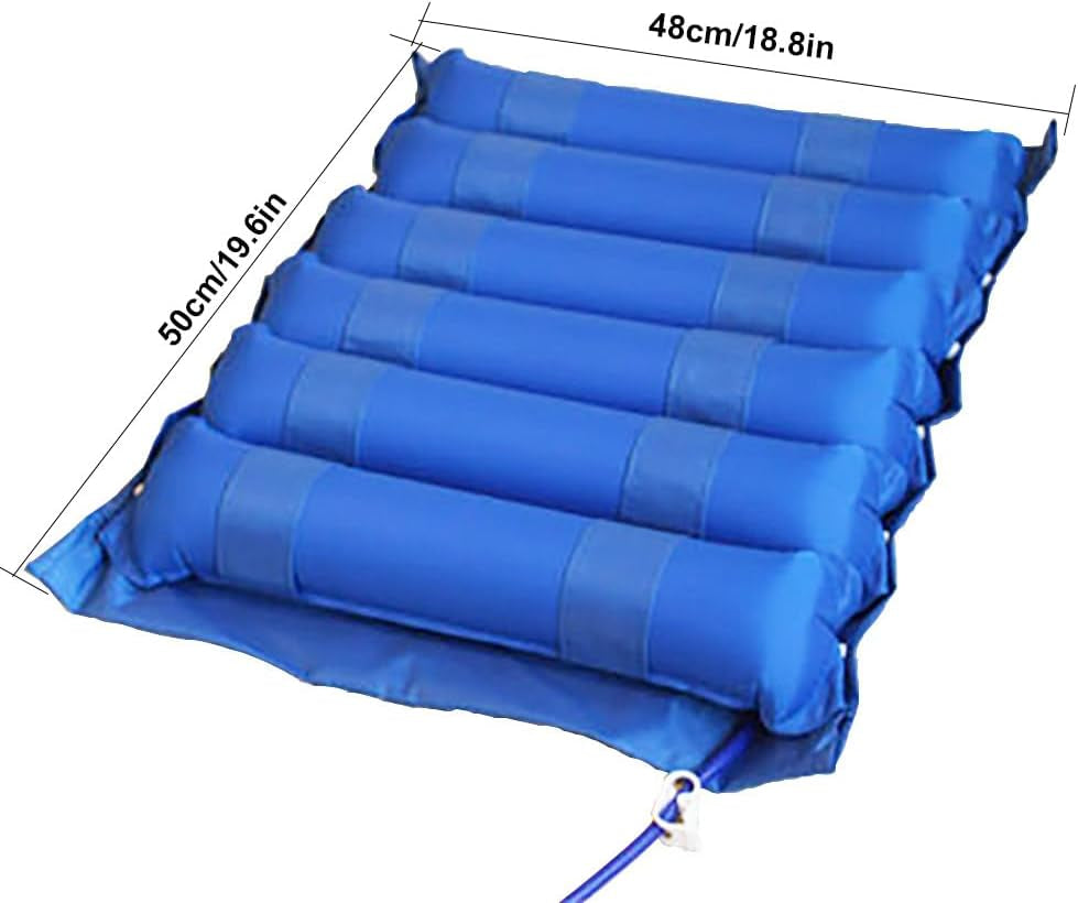 Alternating Pressure Pad, Wheelchair Seat Cushion with Pump, Alternating Air Pressure Mattress, Inflatable Comfort Cushion for Pressure Ulcer and Pressure Sore Treatment, Pressure Relie(Color:6 Roots)