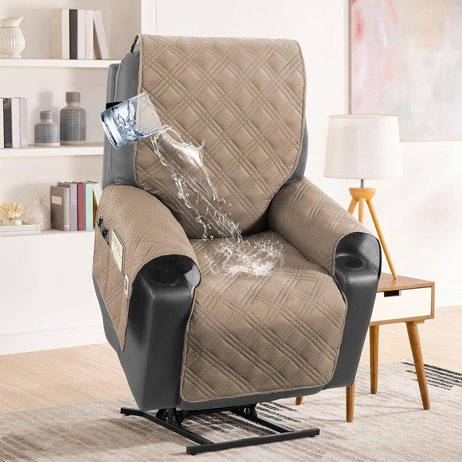 Waterproof Recliner Chair Cover for Electric Power Lift Chairs