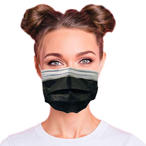 Lutema ASTM Level 3 Disposable 4-Ply Face Mask - Made in USA - Certified by Eurofins and Nelson Labs | 4 Layer Masks with Filtration Efficiency >=98% - Flamingo Pink (50 PCS)