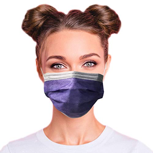 Lutema ASTM Level 3 Disposable 4-Ply Face Mask - Made in USA - Certified by Eurofins and Nelson Labs | 4 Layer Masks with Filtration Efficiency >=98% - Flamingo Pink (50 PCS)