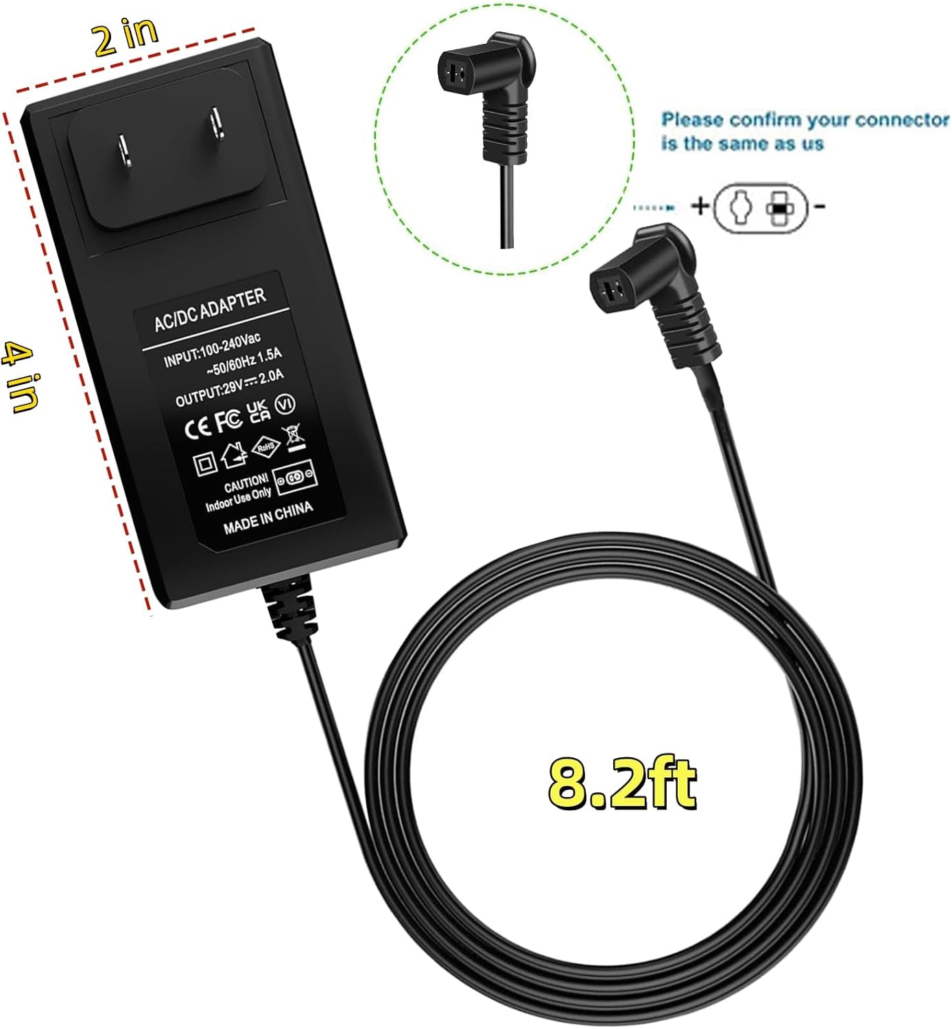 29V 2A AC/DC Recliner Power Supply for Lift Chairs & Sofas