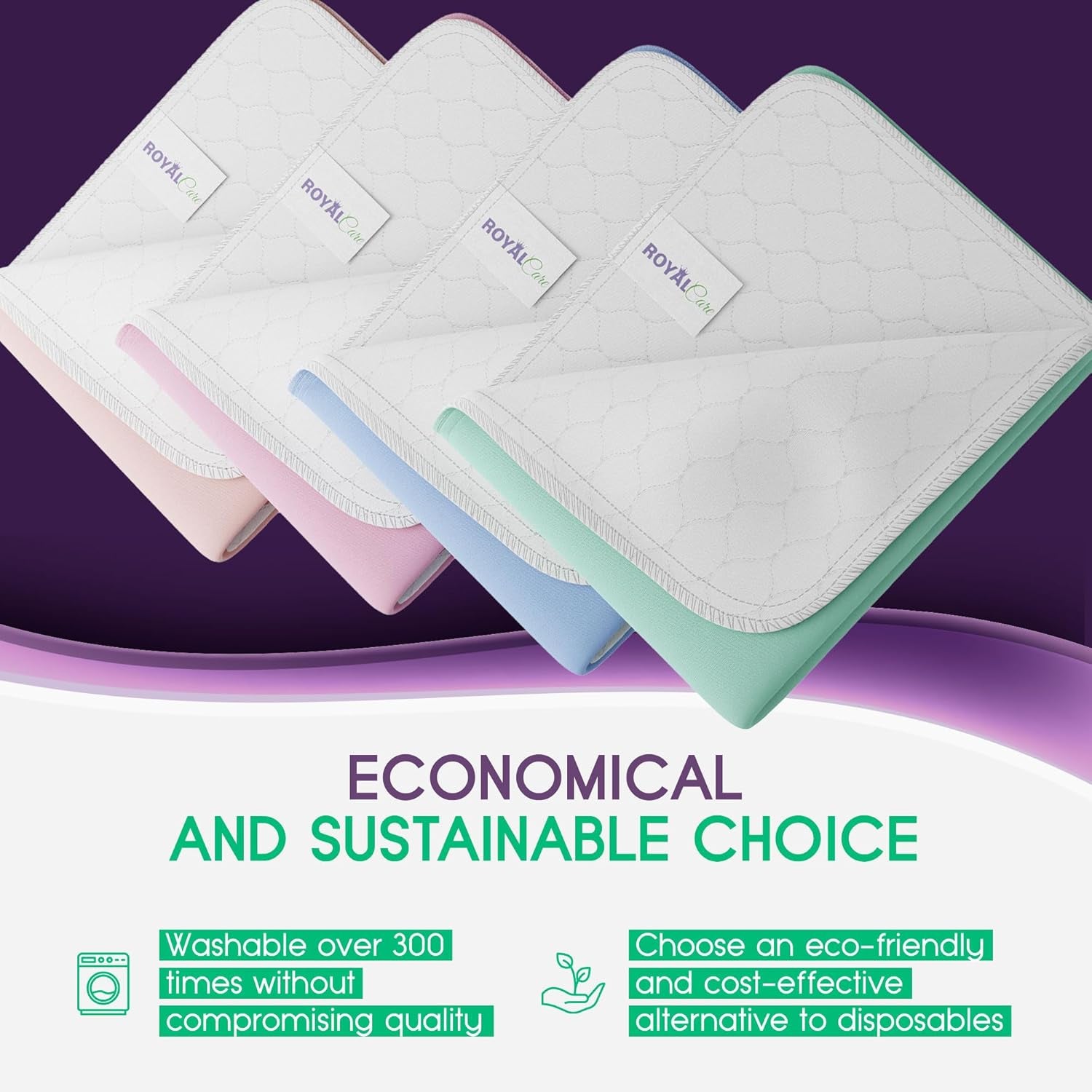 17. Incontinence Bed Pads - 4-Pack, 34" X 36"