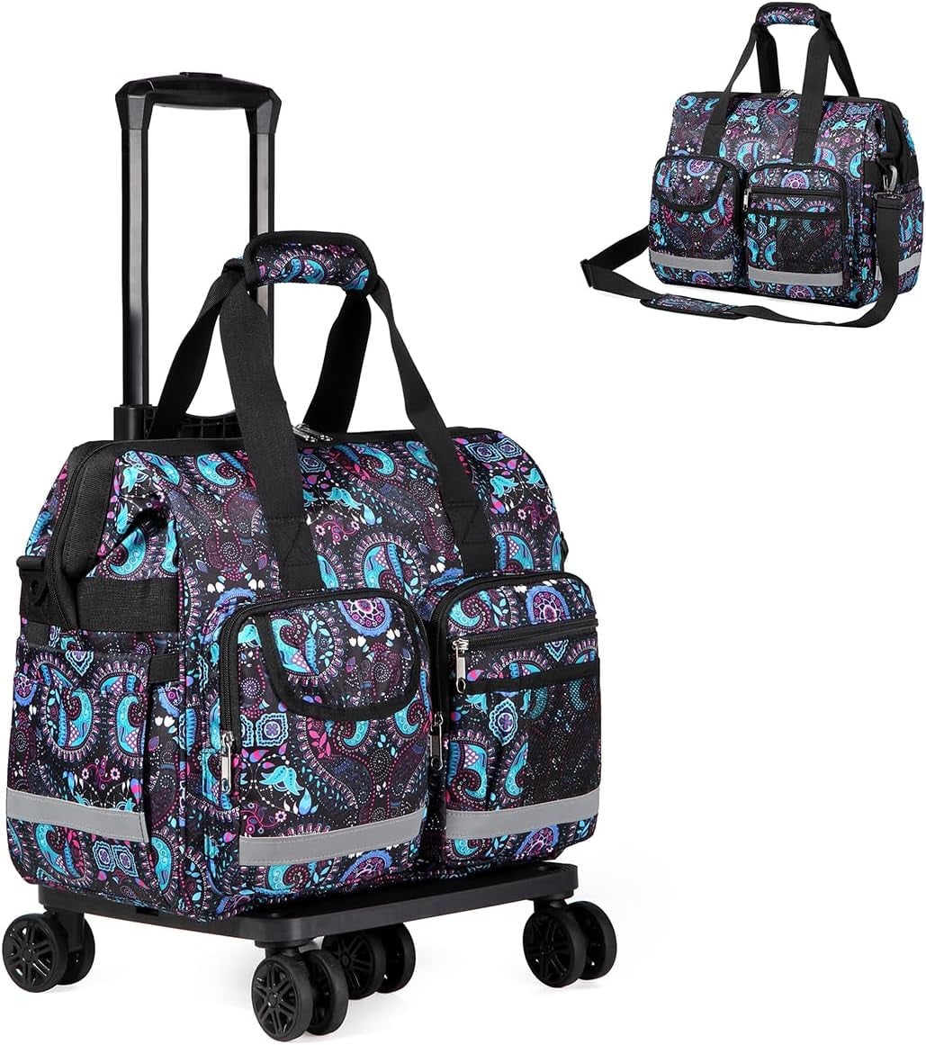 Nurse Rolling Duffle Bag - Medical Work Bag - Size: One Bag