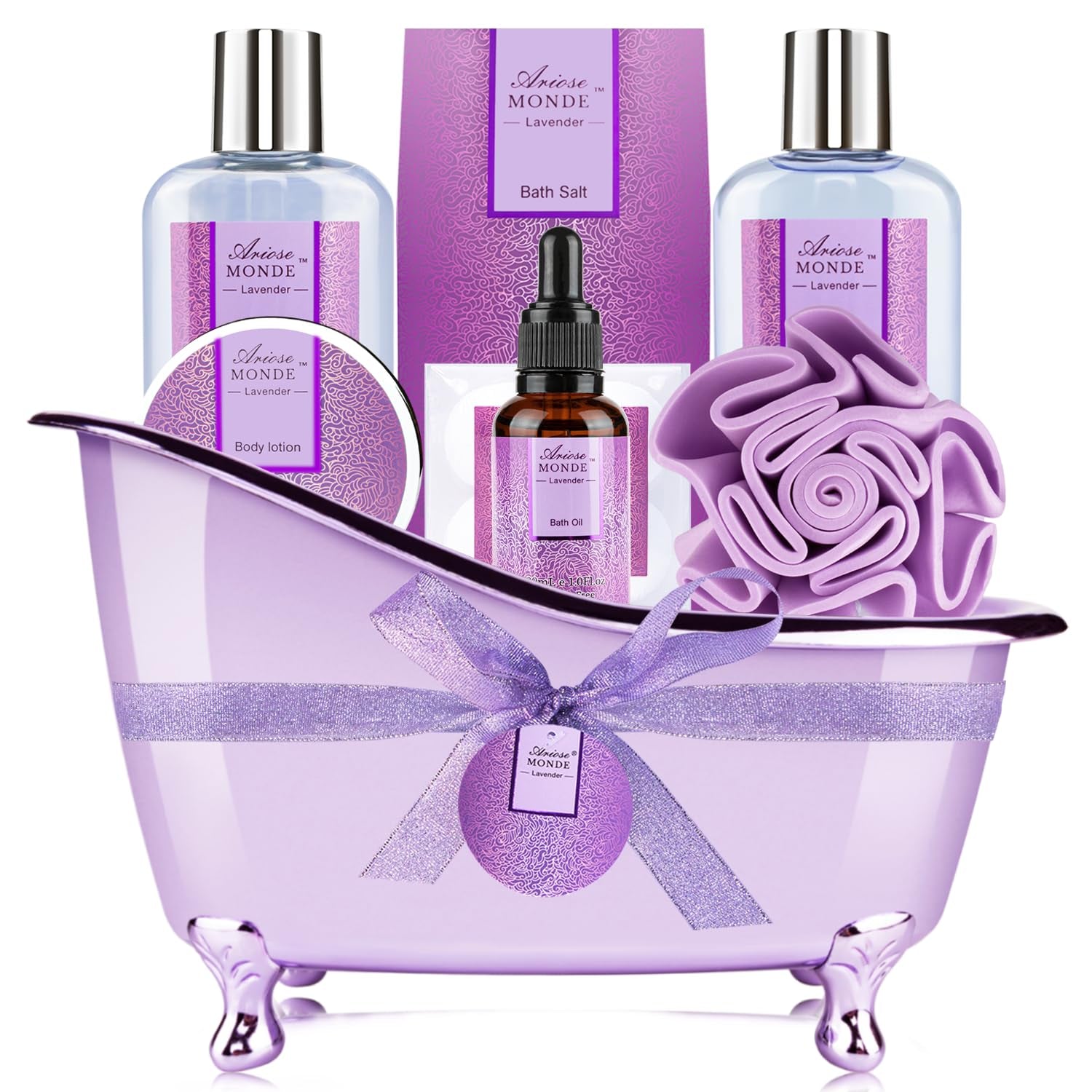 Honey Almond Luxury Bath Set � 15 Pieces