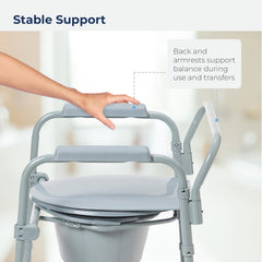 Folding Commode - 350 Lb Capacity