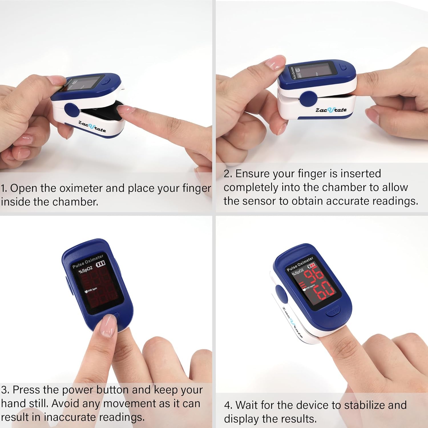 500BL Pulse Oximeter - Navy Blue