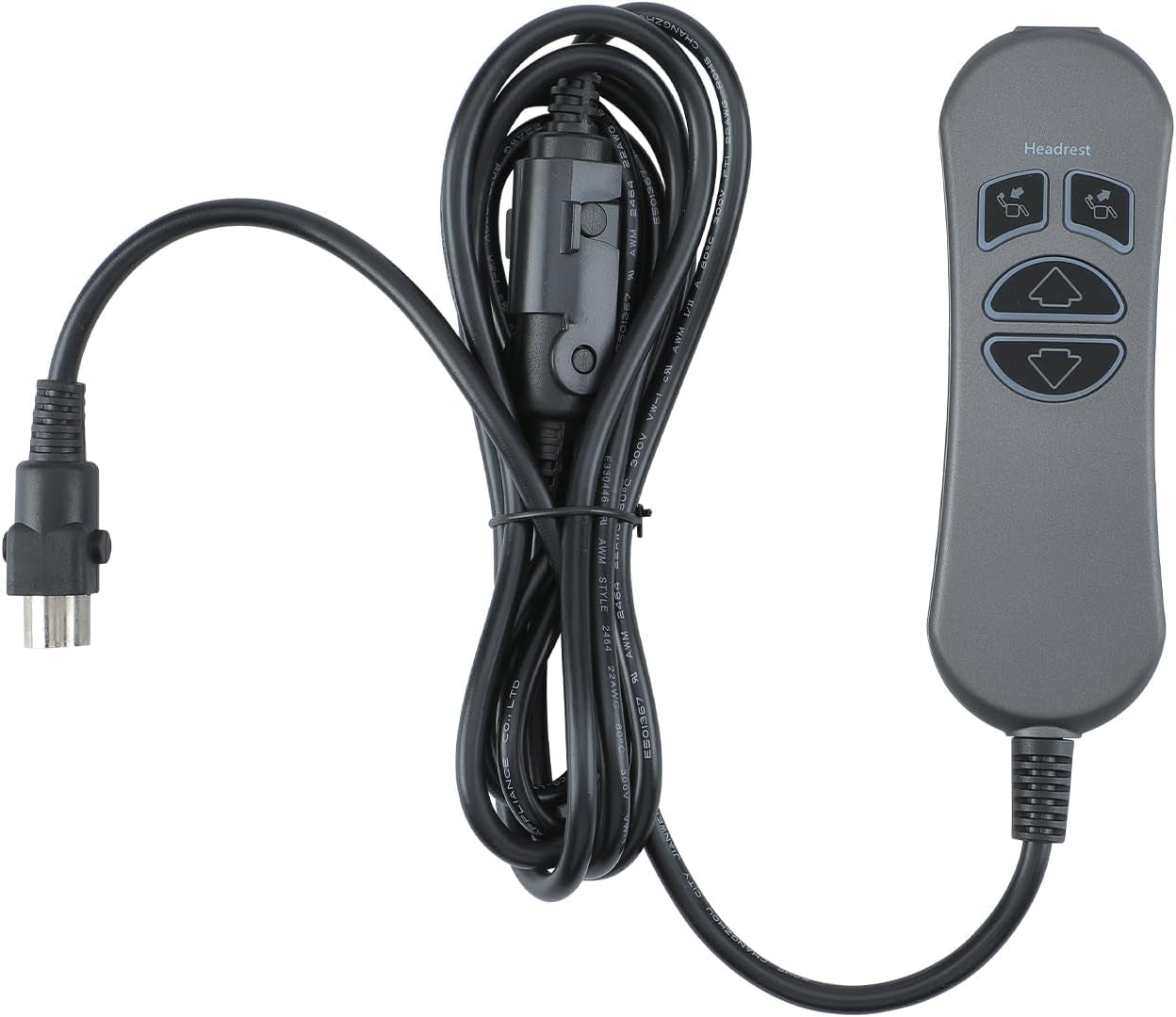 4-Button 5-Pin Hand Control Remote with USB & Backlight for Lift Chairs