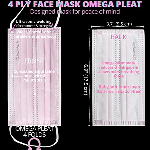 FDA Registered ASTM Level 3, Adult 4 Ply Individually Wrapped Disposable Medical Face Mask