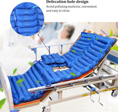 Alternating Pressure Mattress Air Loss Mattress Replacement with Inflatable Pad & Electric Pump System for Ulcer Bedsore Prevention and Pressure Sore Treatment