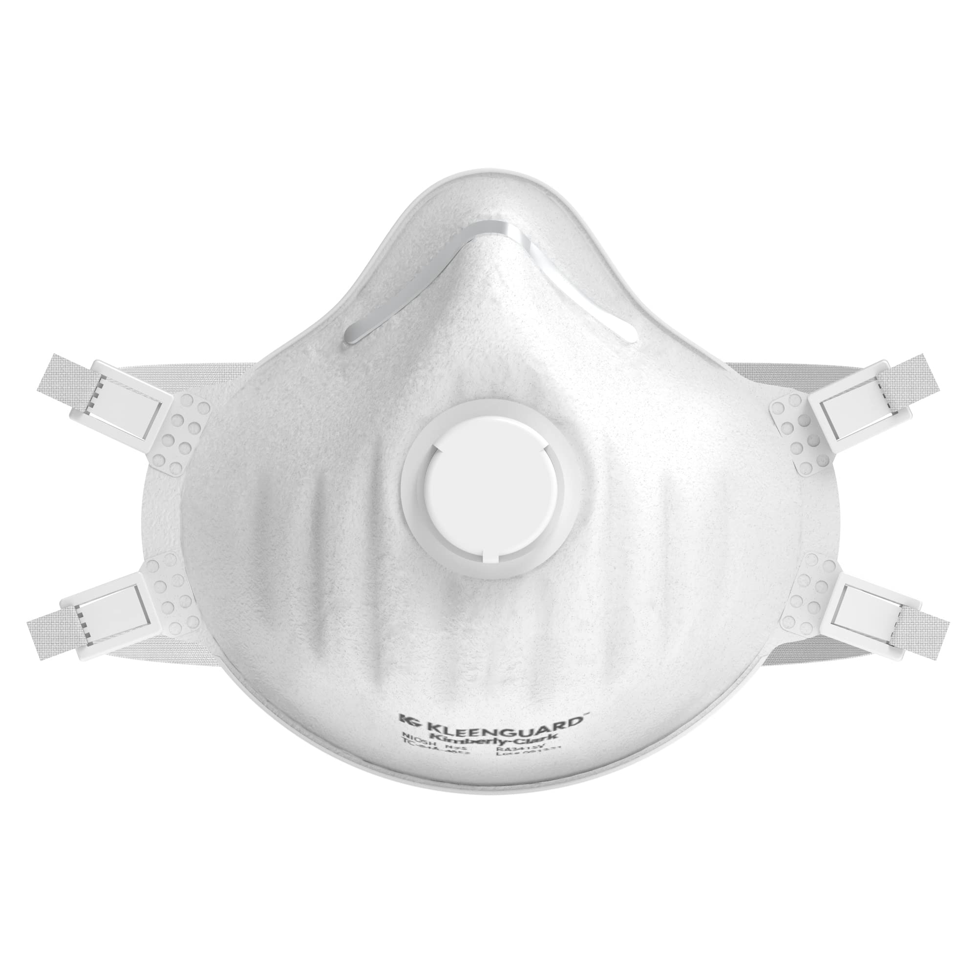 Kleenguard™ 3400 Series N95 Particulate Respirator (54627), RA3415 Molded Cup Style, NIOSH-Approved, Regular Fit, White (10 Respirators/Box)