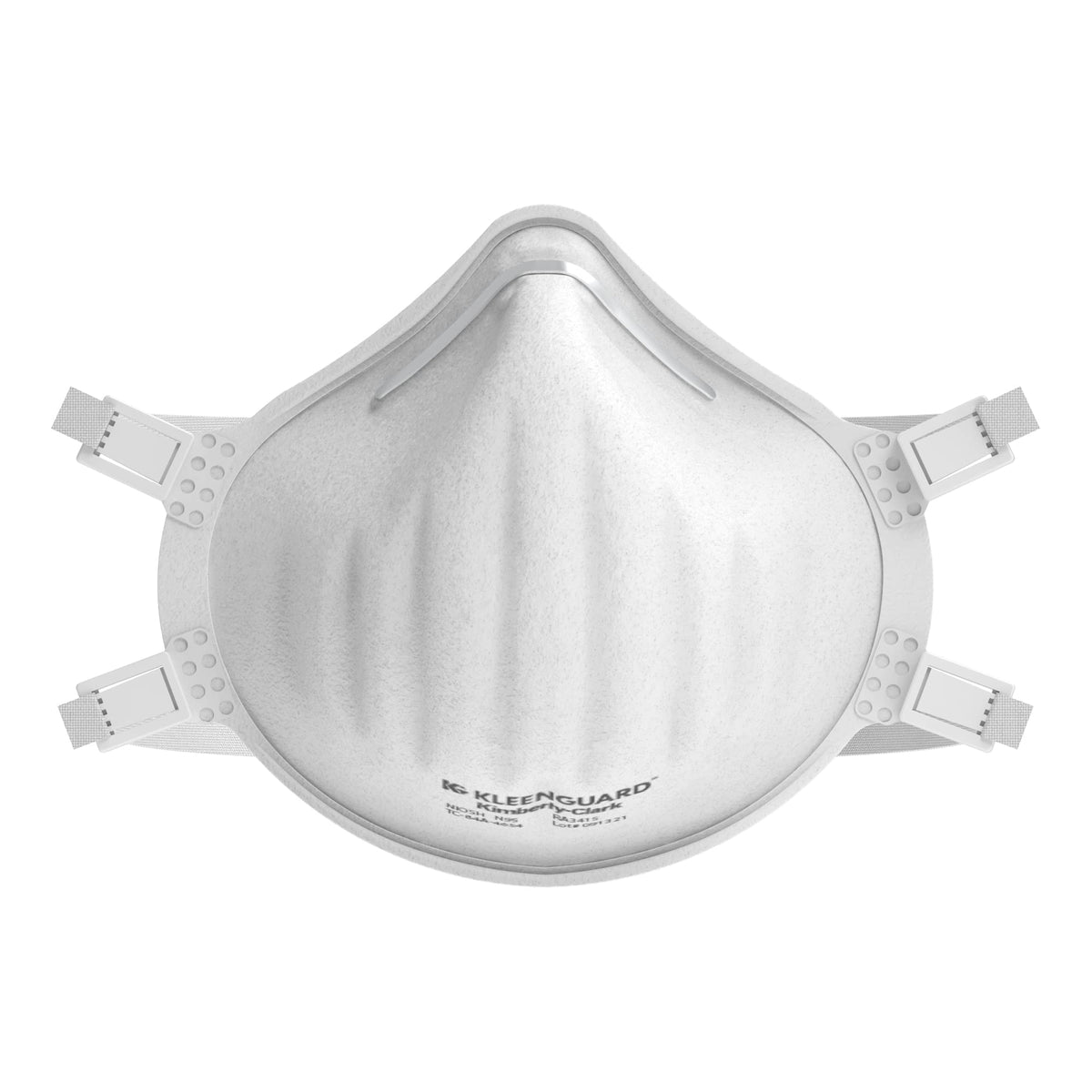 Kleenguard™ 3400 Series N95 Particulate Respirator (54627), RA3415 Molded Cup Style, NIOSH-Approved, Regular Fit, White (10 Respirators/Box)