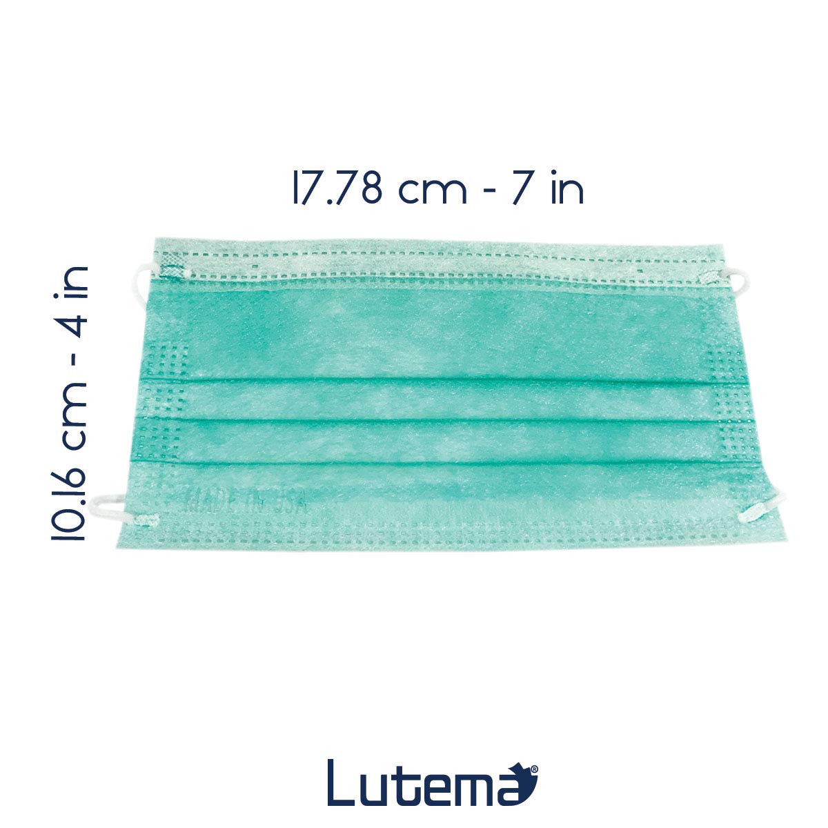 Lutema ASTM Level 3 Disposable 4-Ply Face Mask - Made in USA - Certified by Eurofins and Nelson Labs | 4 Layer Masks with Filtration Efficiency >=98% - Flamingo Pink (50 PCS)