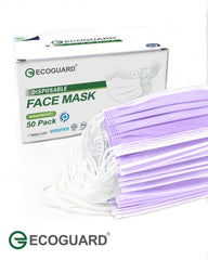 4-Ply Face Mask Made in USA, Disposable Face Masks ASTM Level 3, Grey Adult Face Masks Disposable, with Elastic Earloop and Adjustable Nose Wire, Brearhable Comfortable 50 Pack