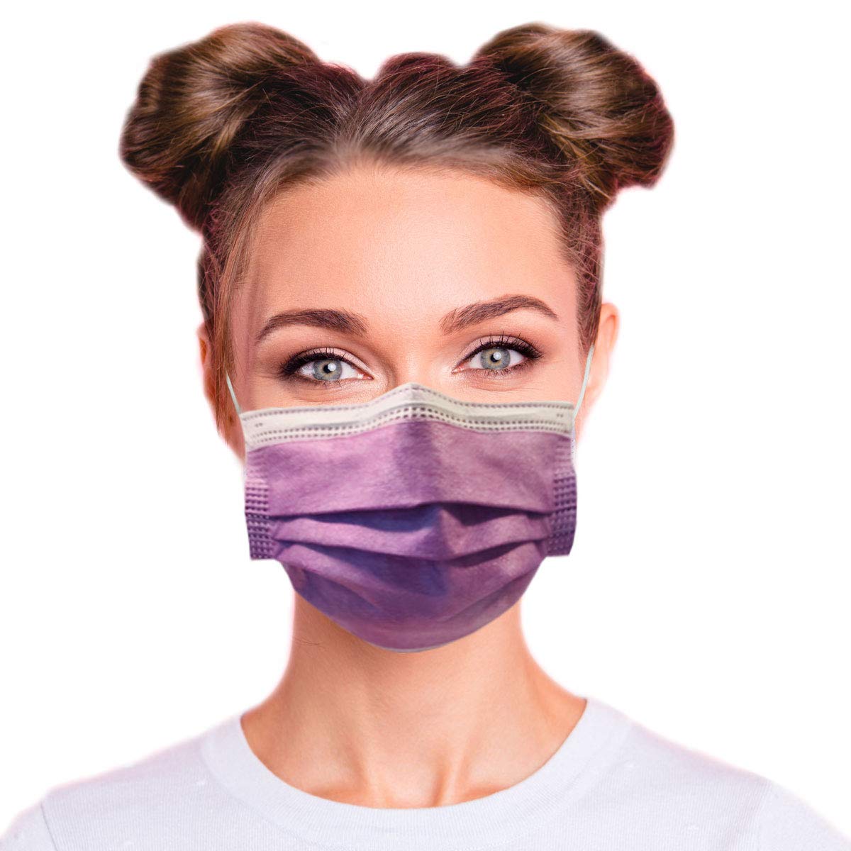 Lutema ASTM Level 3 Disposable 4-Ply Face Mask - Made in USA - Certified by Eurofins and Nelson Labs | 4 Layer Masks with Filtration Efficiency >=98% - Flamingo Pink (50 PCS)