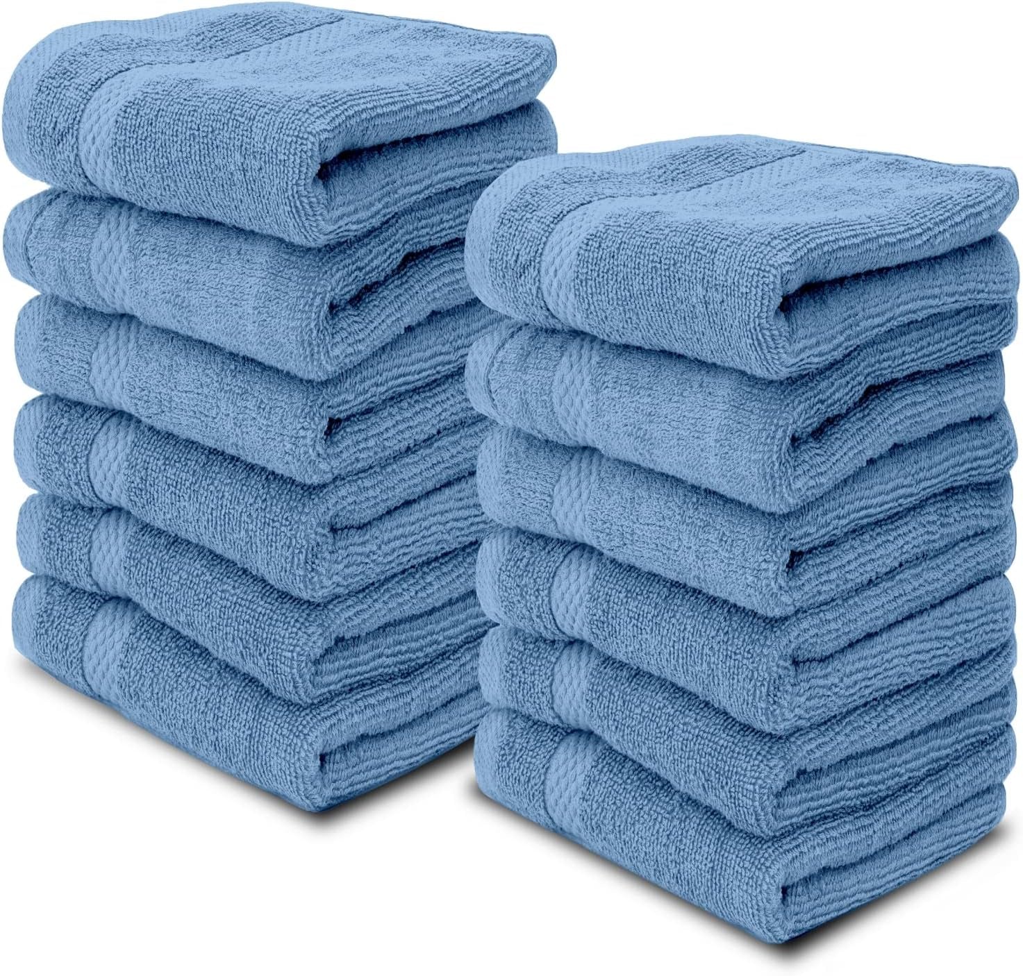 Luxury Cotton Washcloths � 12 Pieces