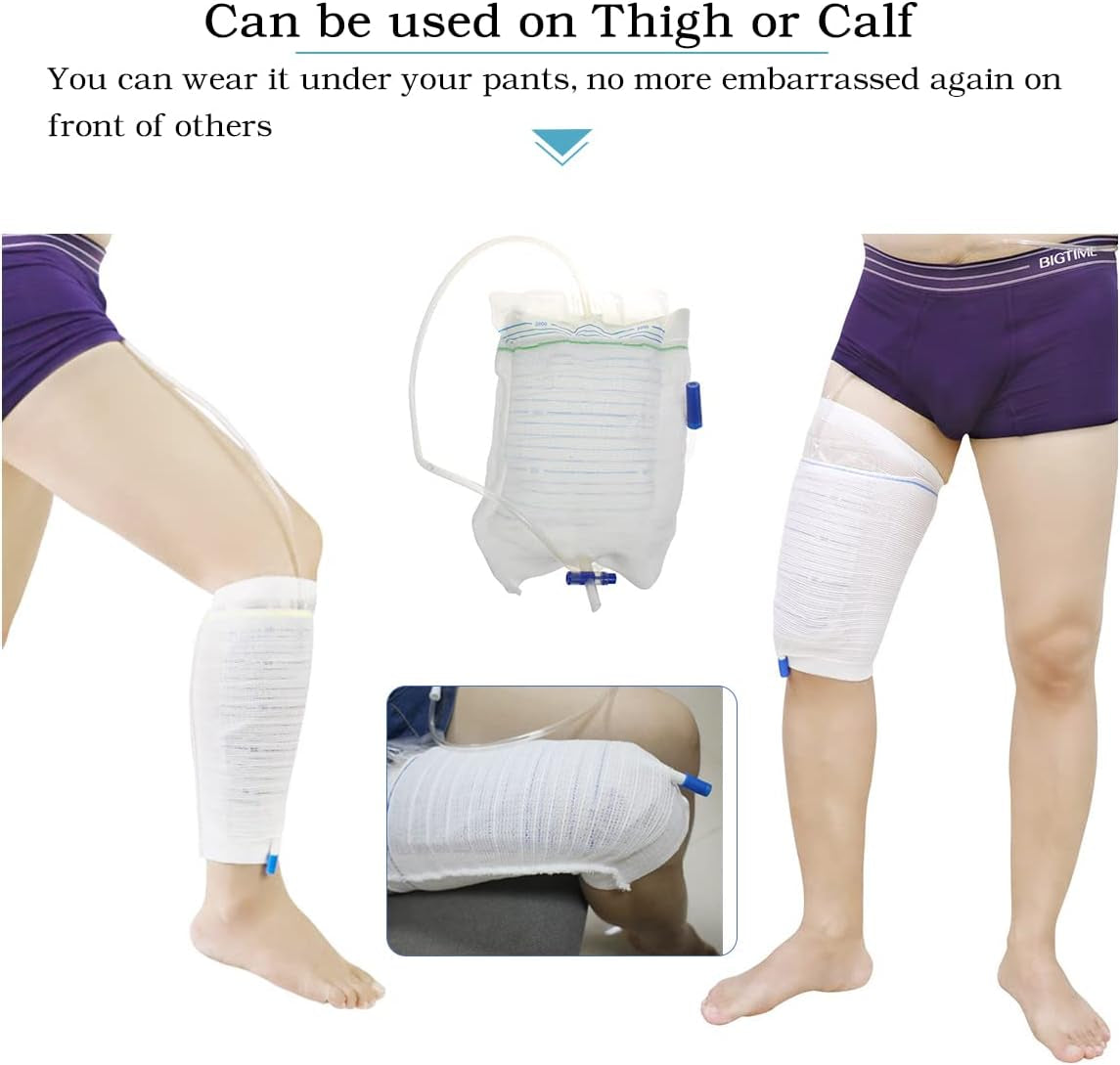 Foley Catheter Leg Bag Holder, 2 Pack