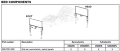 Headboard & Footboard Set for Patriot Bed only