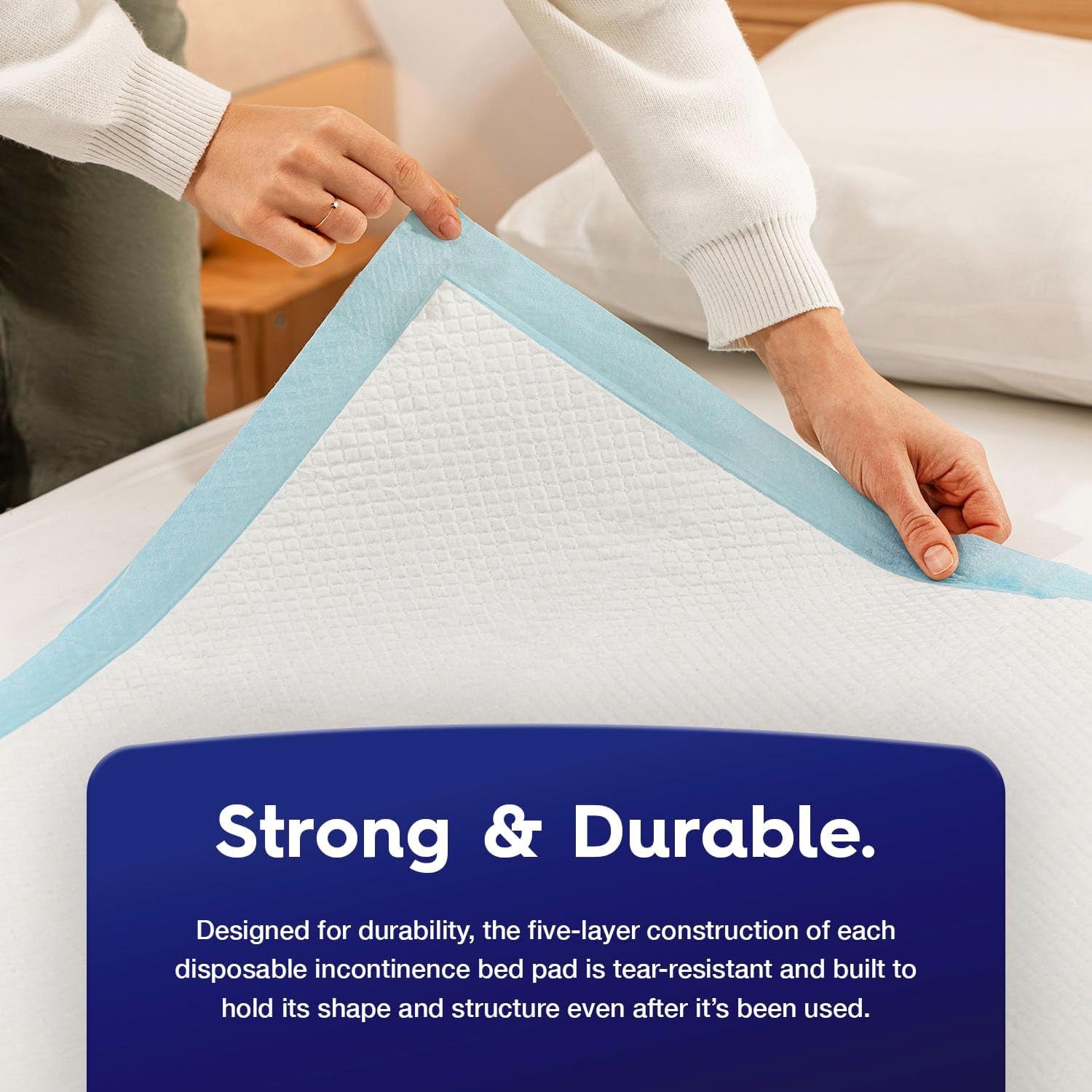 Ultra Absorbent Disposable Bed Pads, Waterproof for Mattresses, Sofa, Chairs - 36" X 36"