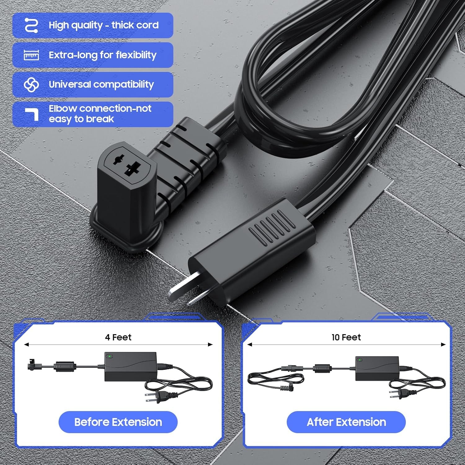 Recliner Power Supply 29V 2A with Magnetic Ring & Extension Cable