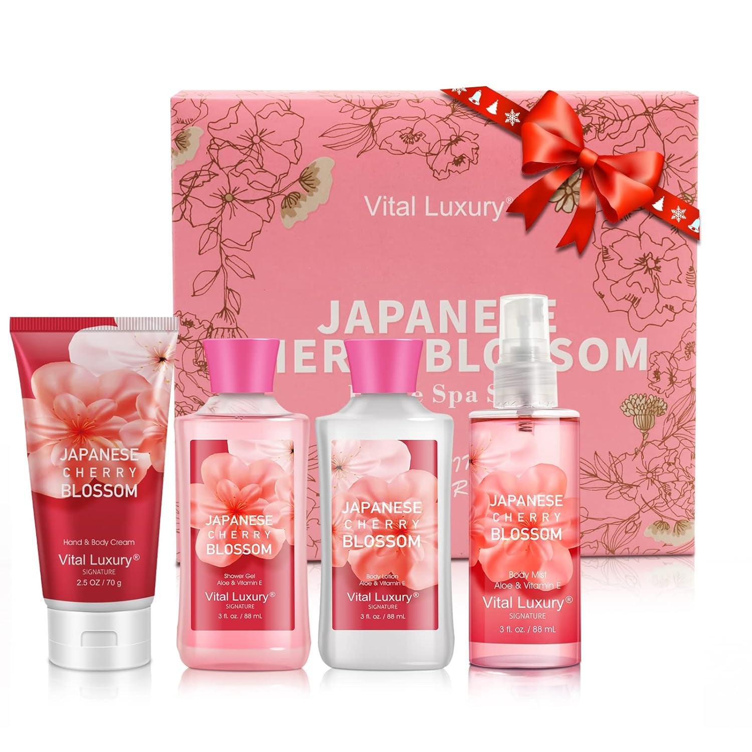 Japanese Cherry Blossom Travel Bath Kit � 3 Fl Oz