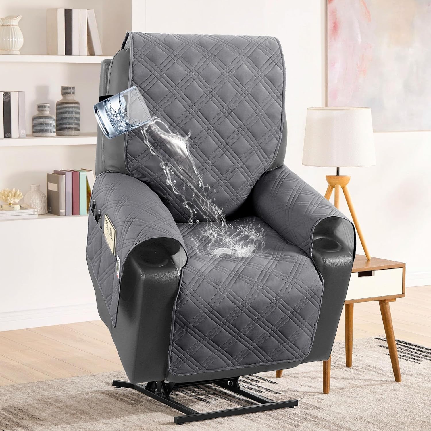 Waterproof Recliner Chair Cover for Electric Power Lift Chairs