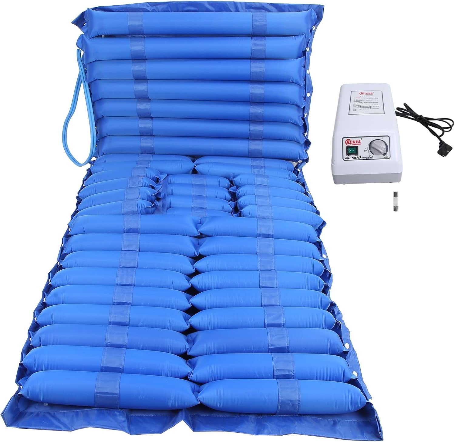 Alternating Pressure Mattress Air Loss Mattress Replacement with Inflatable Pad & Electric Pump System for Ulcer Bedsore Prevention and Pressure Sore Treatment