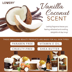 9-Piece Vanilla Coconut Spa Set, 9 Pieces