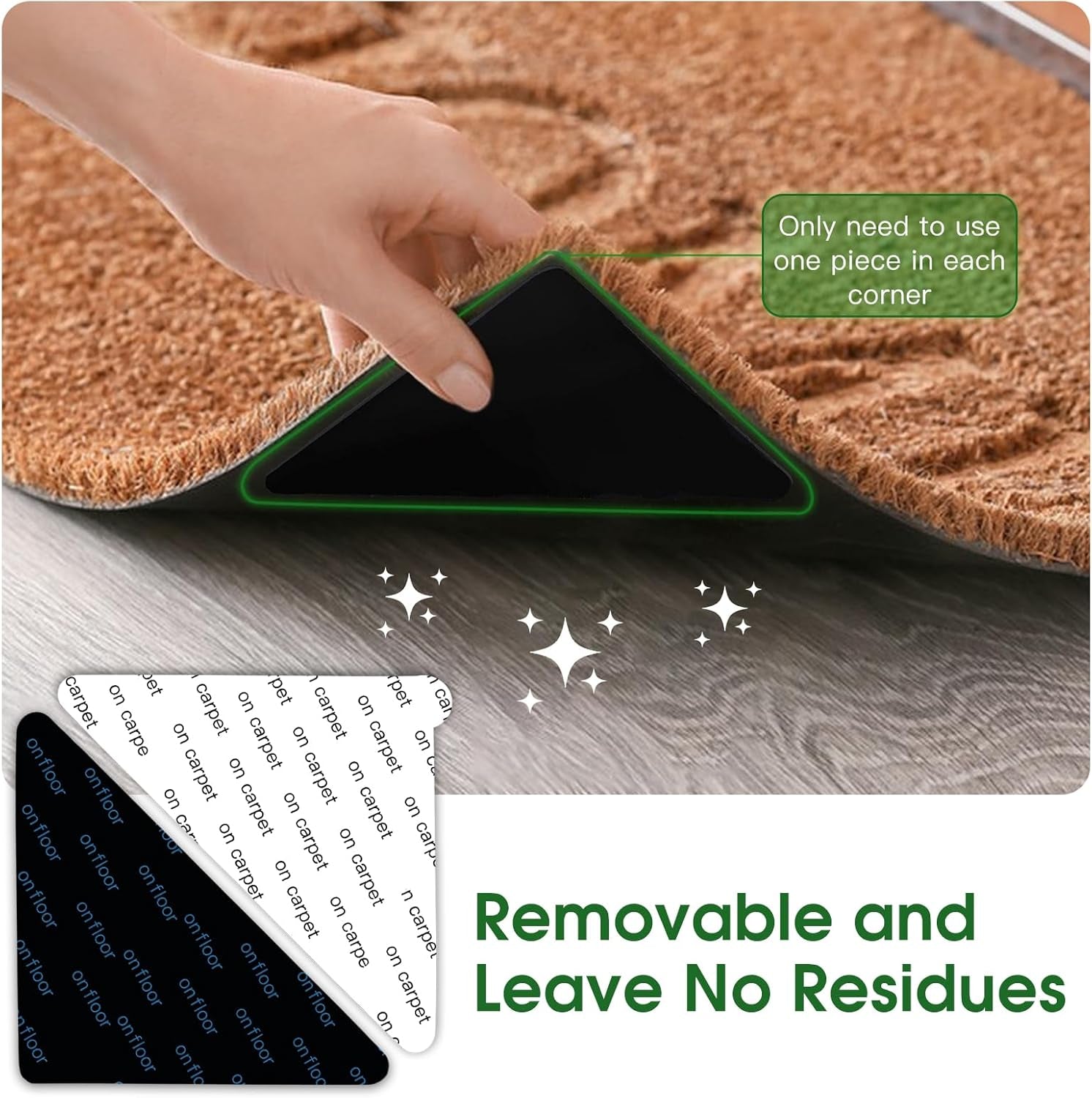 Non-Skid Rug Pads � 12+2 Pieces