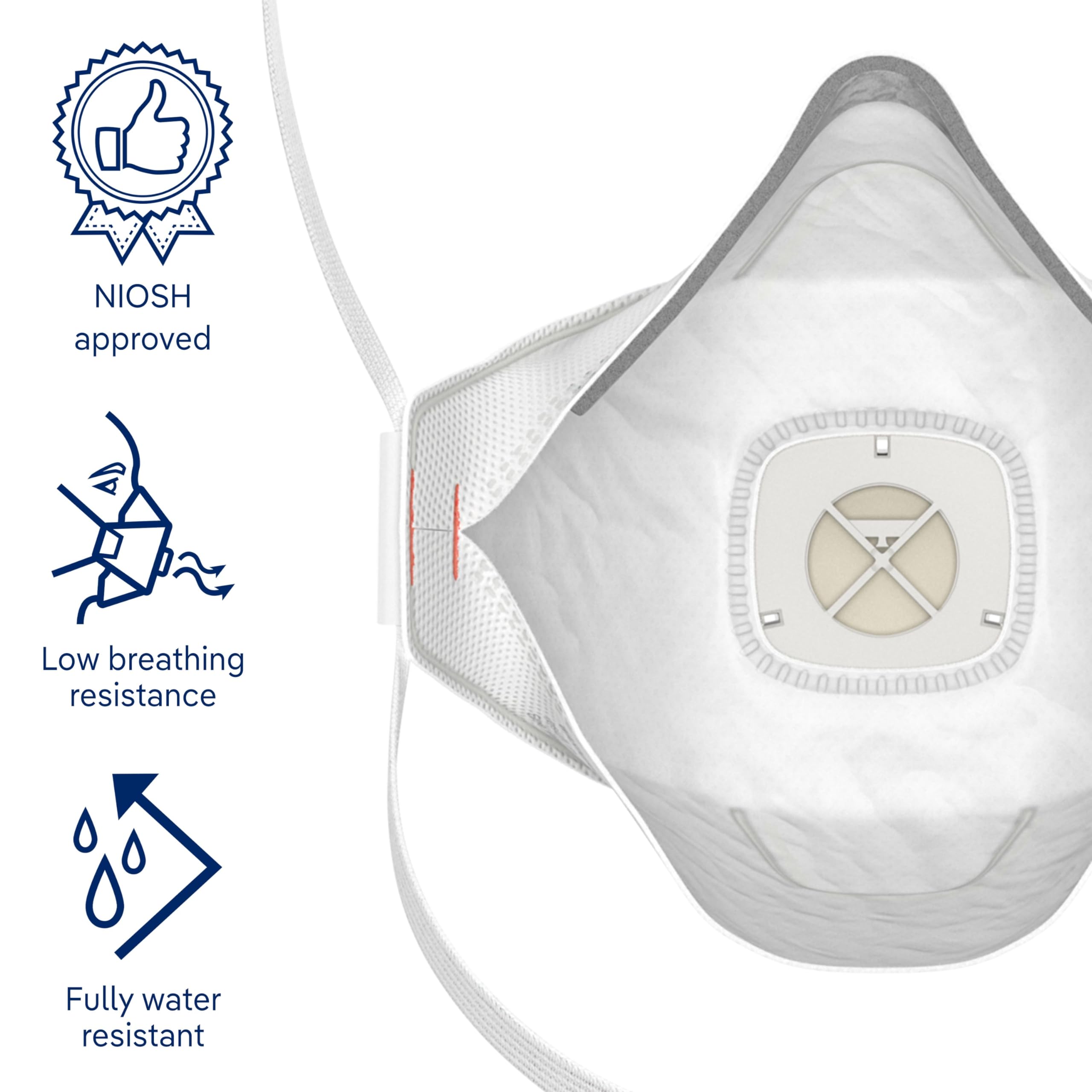 Dräger X-plore 1950 V N95 respirator mask with exhalation valve | NIOSH-approved respirator mask