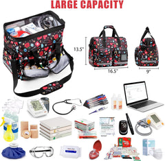 Nurse Rolling Duffle Bag - Medical Work Bag - Size: One Bag