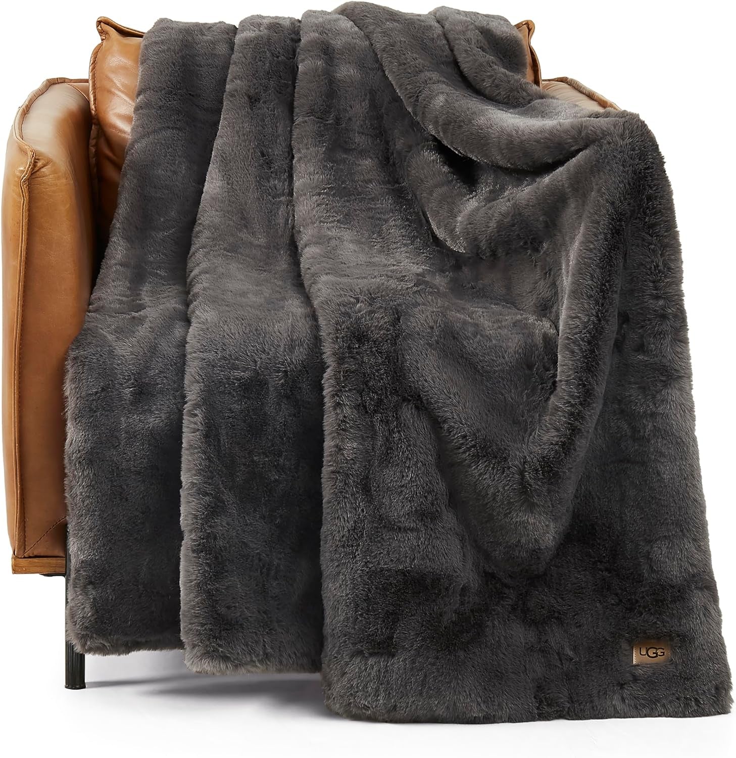 Euphoria Faux Fur Throw Blanket, 70 X 50 Inches