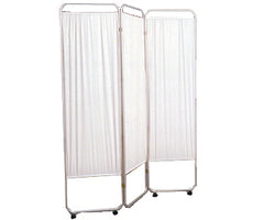 Three Panel Privacy Screen With Wheels