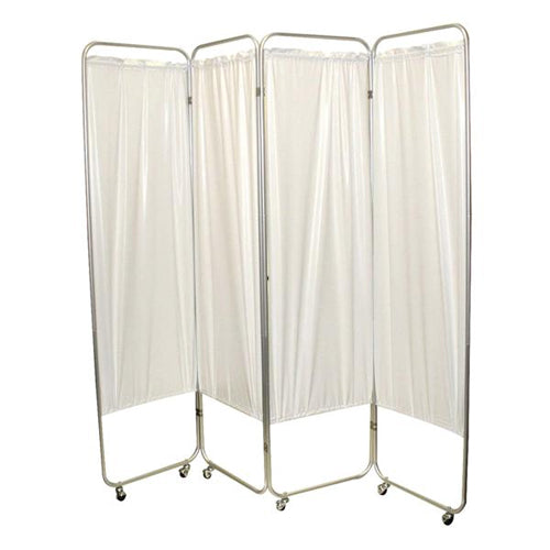 Four Panel Privacy Screen With Wheels