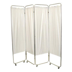 Four Panel Privacy Screen With Wheels