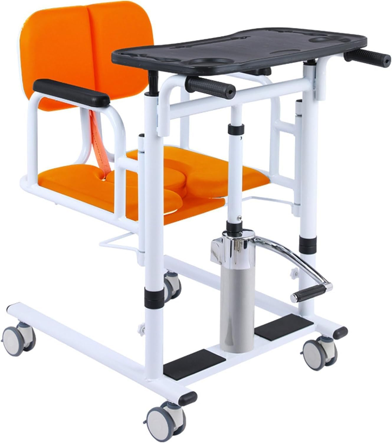 Hydraulic Patient Lift Transfer Chair - Portable, 180� Split Seat