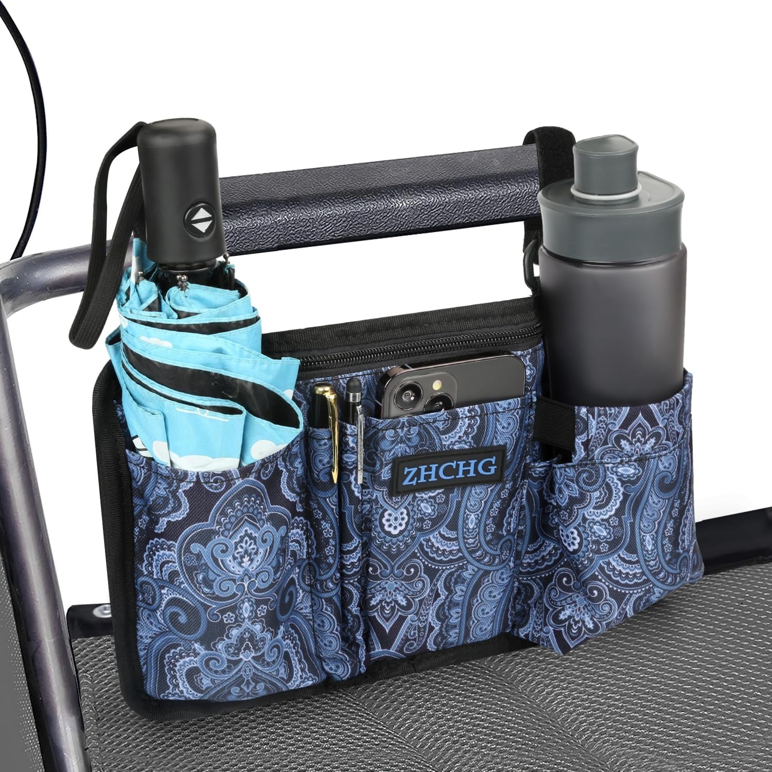 Wheelchair Side Bag with Cup Holder � Mobility Accessory