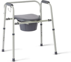 3-In-1 Adjustable Commode - 350 Lb Capacity