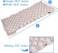 Pressure Mattress Air Bubble Pad-Includes Electric Pump System Quiet,Inflatable Bed Air for Pressure,Ulcer and Pressure Sore Treatment-Standard Hospital Bed Size(Slairmatr45)