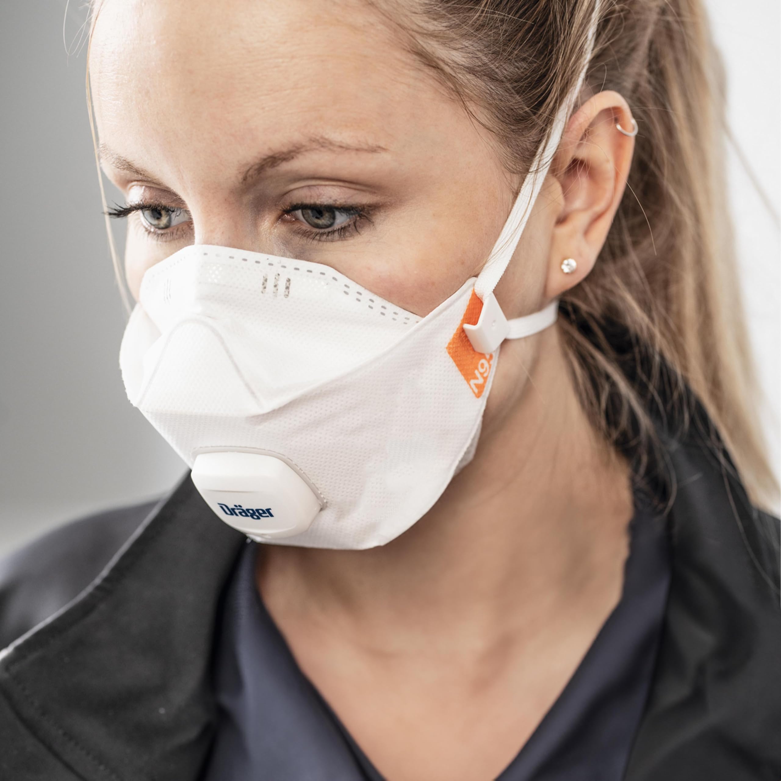 Dräger X-plore 1950 V N95 respirator mask with exhalation valve | NIOSH-approved respirator mask