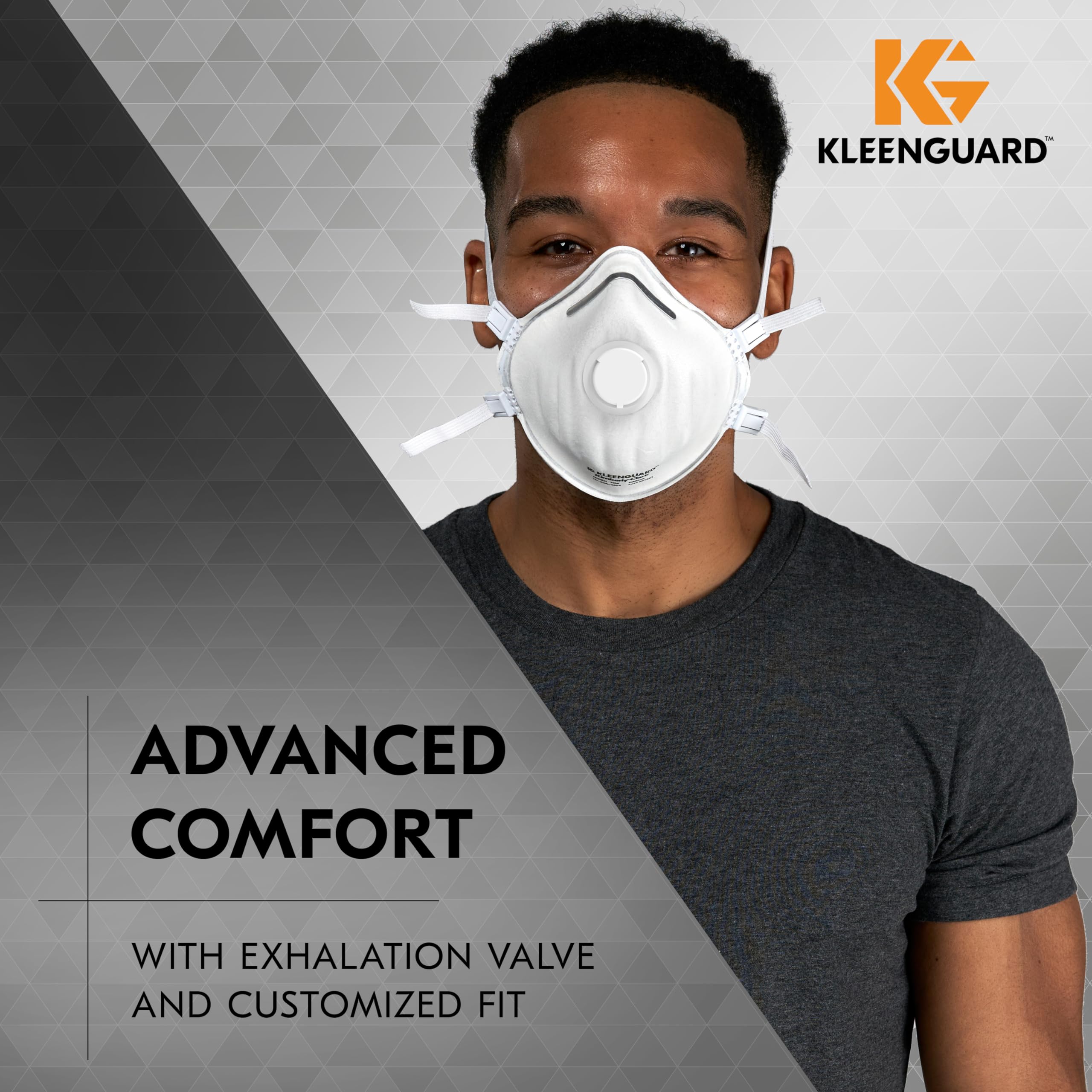 Kleenguard™ 3400 Series N95 Particulate Respirator (54627), RA3415 Molded Cup Style, NIOSH-Approved, Regular Fit, White (10 Respirators/Box)