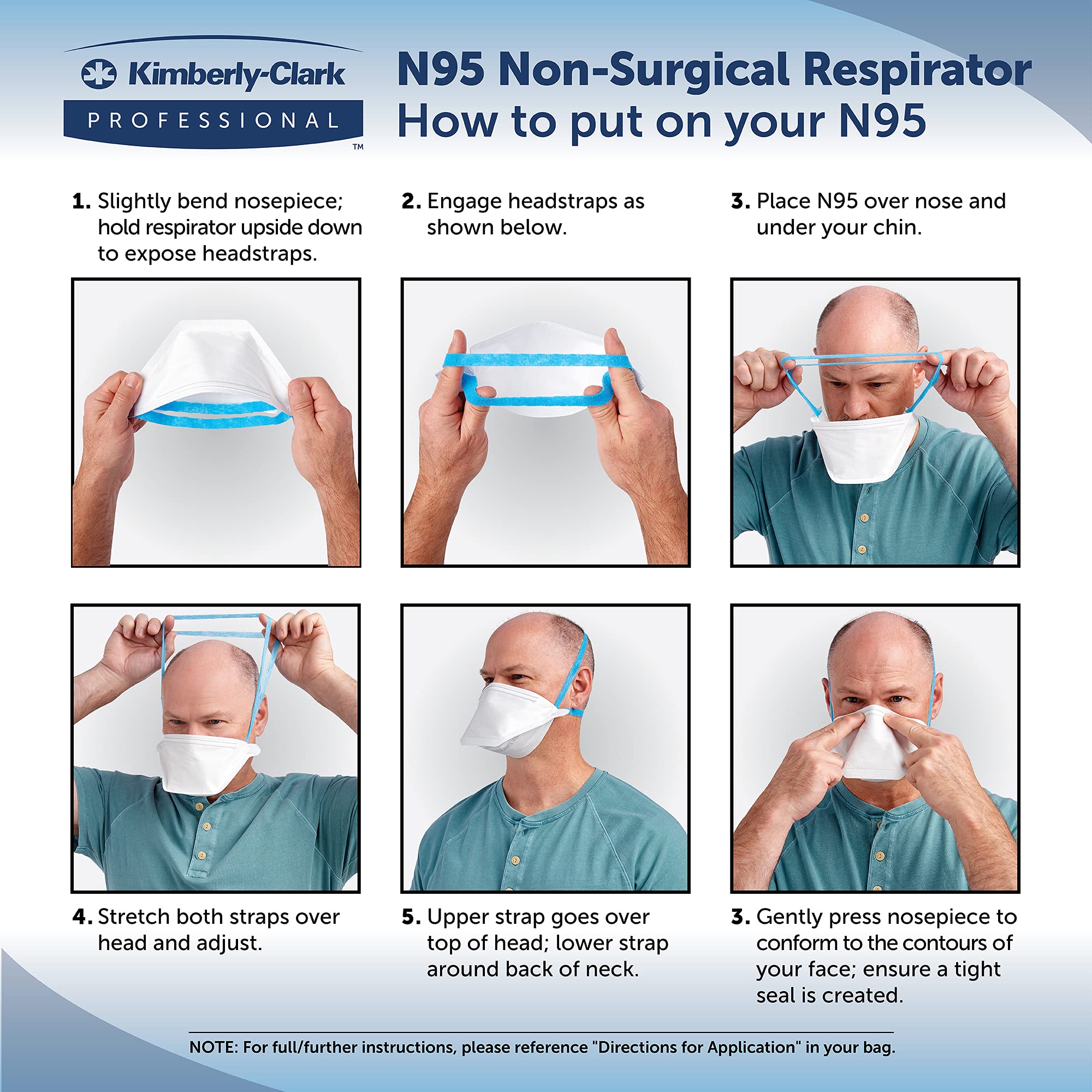 Kimberly-Clark Professional N95 Pouch Respirator (54066), NIOSH-Approved, Made in The USA, Small Size, 50 Respirators/Bag (Pack of 1)