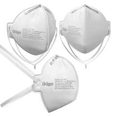 Dräger X-plore 1750 C N95 respirator mask made in the US | 20 NIOSH-approved respirators, universal fit