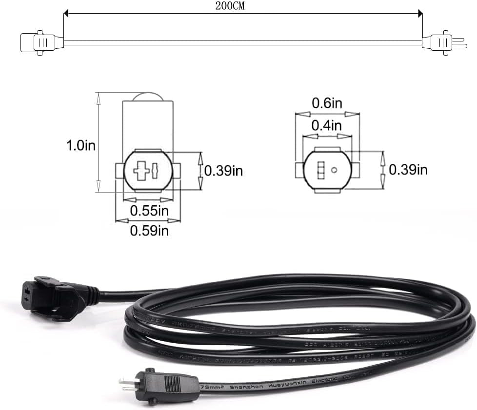 Universal Recliner Power Cord - 2-Pin Adapter for Lift Chairs (29V 2A)