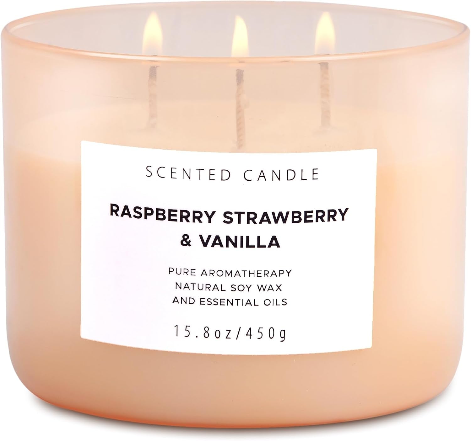 Raspberry Strawberry Vanilla Candle � 3-Wick, 15.8 Oz