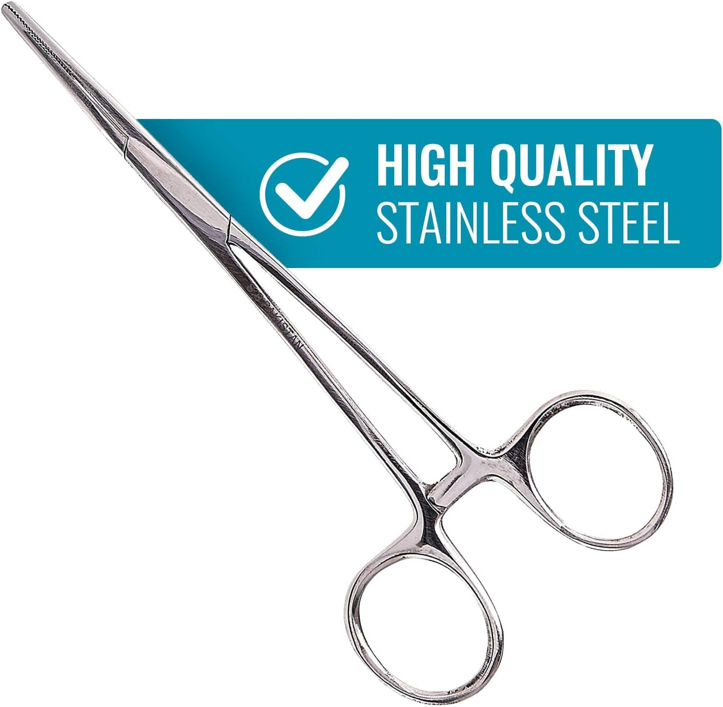 Kelly Forceps, Medical Forceps, Locking Forceps, Silver, 5.5"