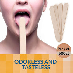 Tongue Depressors, Non-Sterile, 6", 500 Ct Senior, Pack of 500Ct, Brown