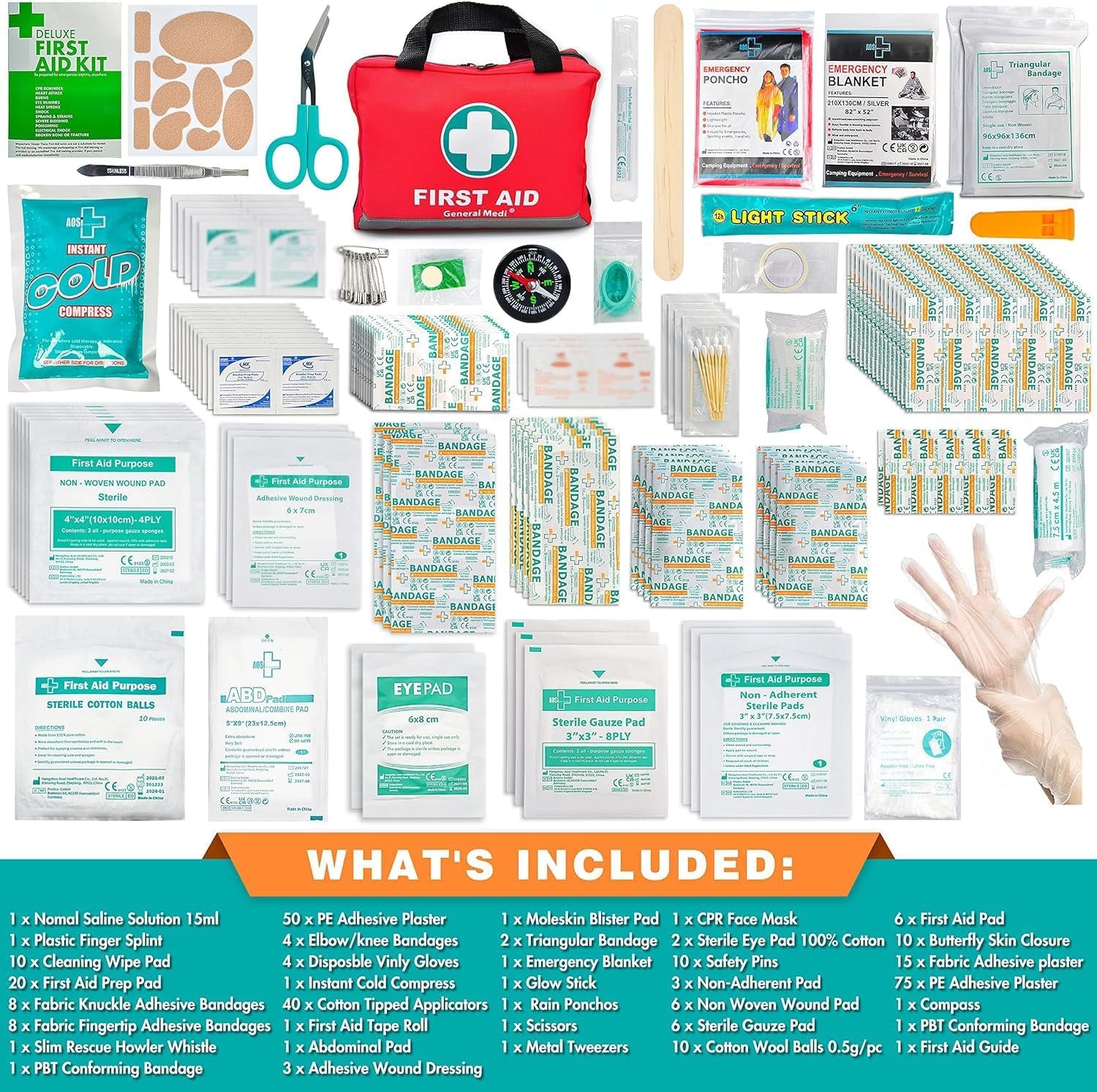 First Aid Kit � 309 Pieces